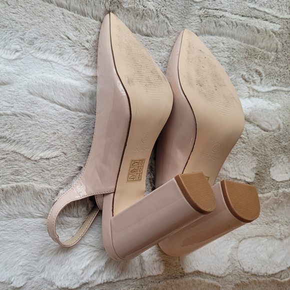 ASOS Truffle Collection pointed block heeled shoes in beige.. WORN ONCE size 8 - Picture 5 of 5